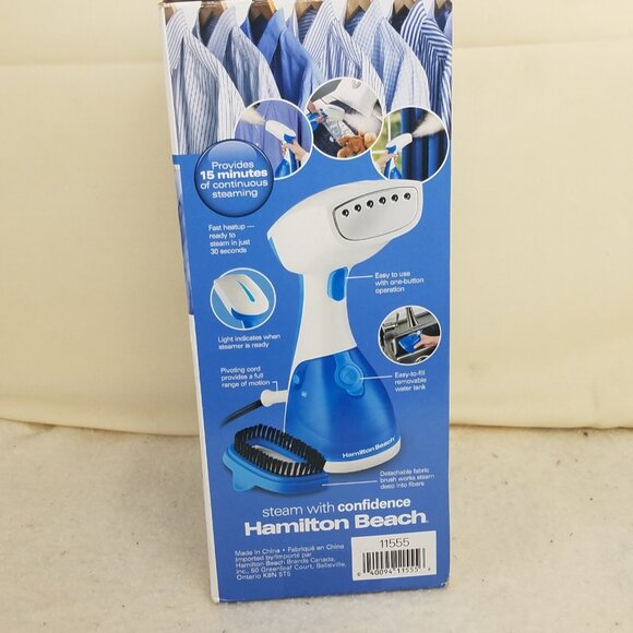 Hamilton Beach Handheld Garment Steamer Steam Pump 1000W #11555 New - Picture 4 of 7